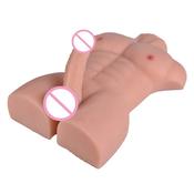 Silicone Half Body Sex Doll with Penis before Body for Women silicone Penis produced by automatic woman